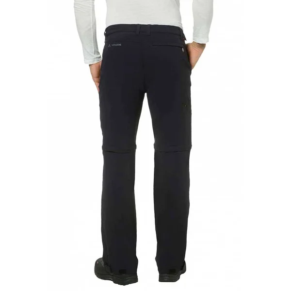 Vaude Mens Farley Stretch T-Zip Pants II Black
