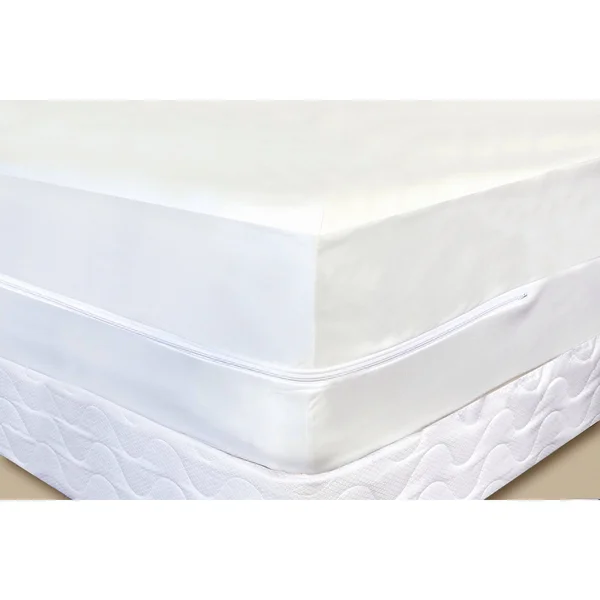 Malibu Mattress Pad Encasement, Size: King, White