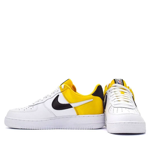 Nike Mens Air Force 1 LV8 Shoes Amarillo/Black/White Size 9.0