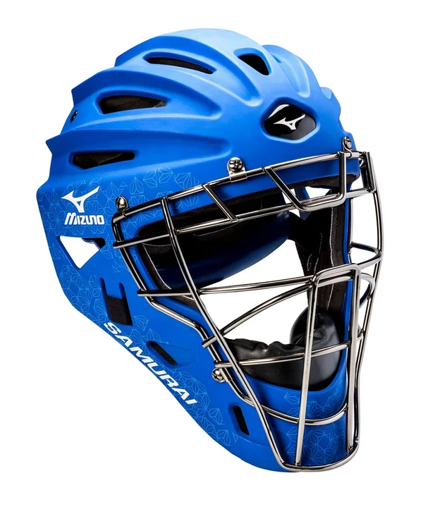 Mizuno Women's Samurai Fastpitch Catcher&s Helmet Royal