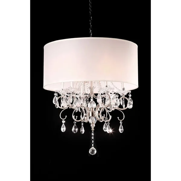 Ok Lighting OK-5109h Crystal Silver Chandelier
