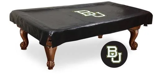 Baylor Bears HBS Black Vinyl Billiard Pool Table Cover (88x22x50x22x12x22)