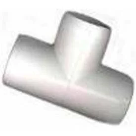 Tee Fitting, 1x22Dia., Furniture Grade PVC, White - Pkg Qty 25 123-F