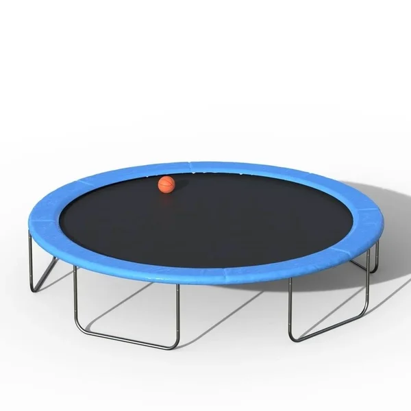 Online Euroco 15& Round Trampoline with Safety Enclosure - Basketball Hoop and Ladder