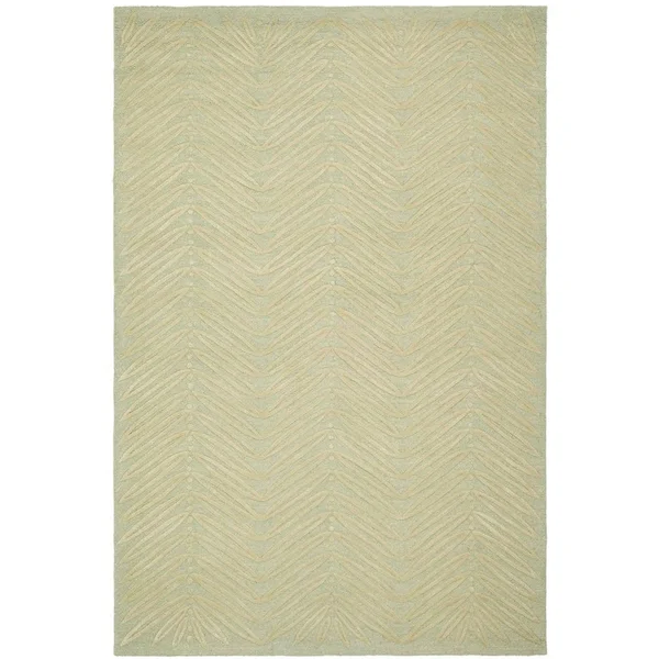 Safavieh 4& x 6& Martha Stewart Chevron Leaves Chamois Beige Rug