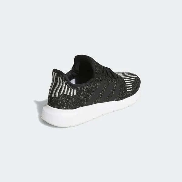 Adidas Swift Run Black/White Print Women's Shoes, Size: 7.5