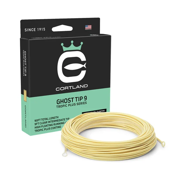 Cortland Tropic Plus Ghost Tip Fly Line WF8F/I; 9 ft. Clear Tip