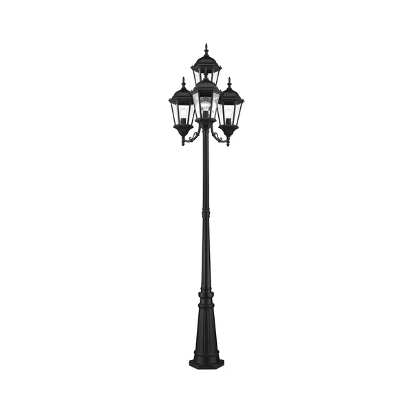 Livex Lighting Hamilton 4 Light Textured Black Outdoor Post Light, 7557-14