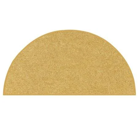 Saturn Collection Kids Favorite Yellow 54 inchx108 inch Half Round - Area Rug