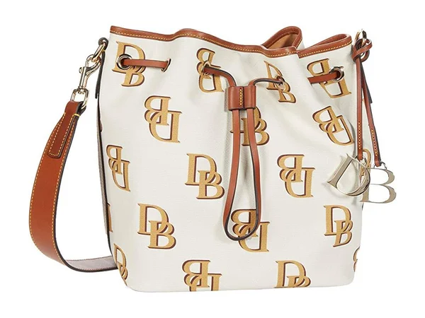 Dooney & Bourke Monogram Drawstring - Beige