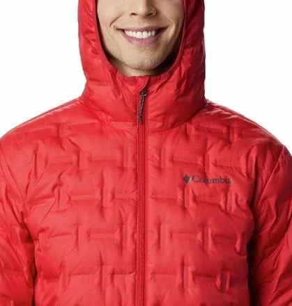 Columbia Men's Delta Ridge Down Hooded Jacket Red S