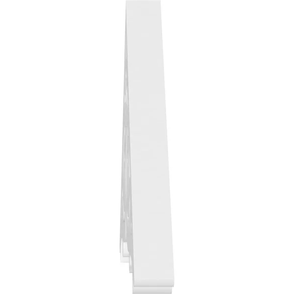 60x22W x 27 1/2x22H x 1x22P (11/12) Pitch Athens Architectural Grade PVC Gable Pediment