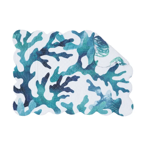Aqua Reef Napkin Set of 6 in, Rectangle Placemat Cu0026F Home