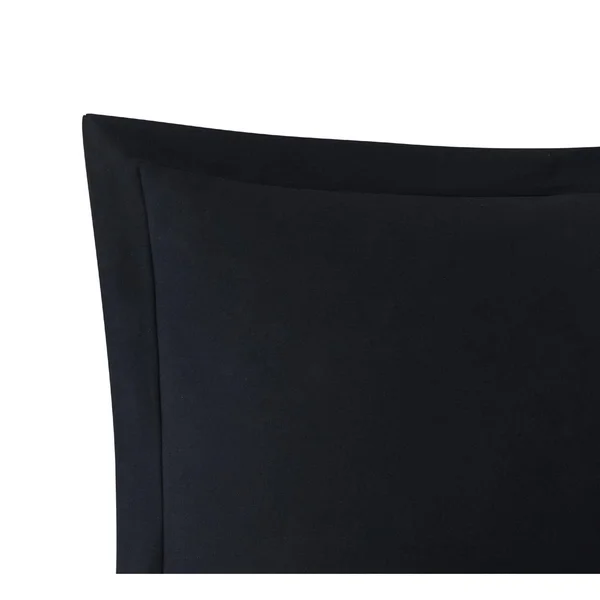 Brooklyn Loom Classic Cotton Duvet Cover Set Black Twin