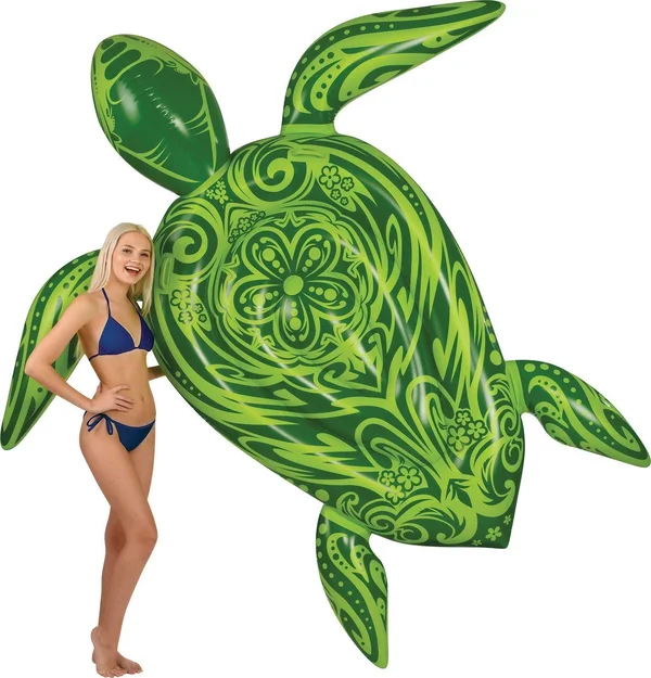 Kangaroo Sea Turtle 96" Pool Float, Green