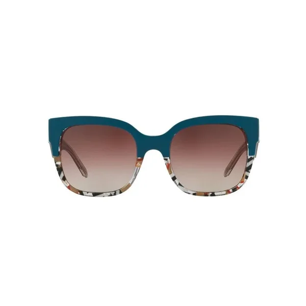 Burberry BE4271F Square Sunglasses, 56-21-145, 3731E2-TOP Green on Check