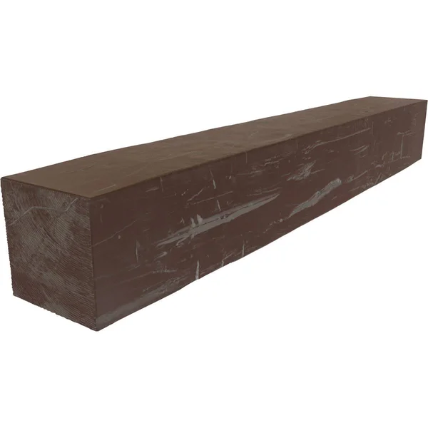 Ekena Millwork MANUHH08X12X84AE 8x22H x 12x22D x 84x22W Hand Hewn Faux Wood Fireplace Mantel, Aged Pecan