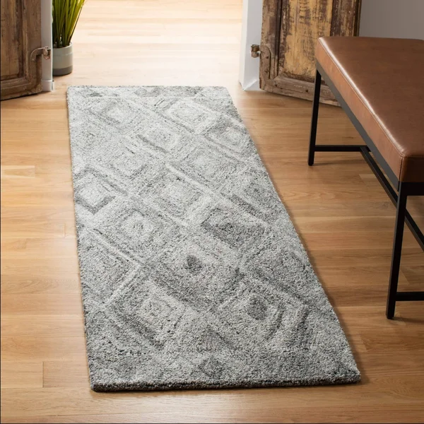 Safavieh Abstract 618 Area Rug, Grey, Black, 6' x 6' Square