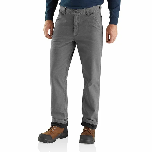 Carhartt Men's Rugged Flex Rigby Knit Lined Dungaree - 40x36 - Gravel