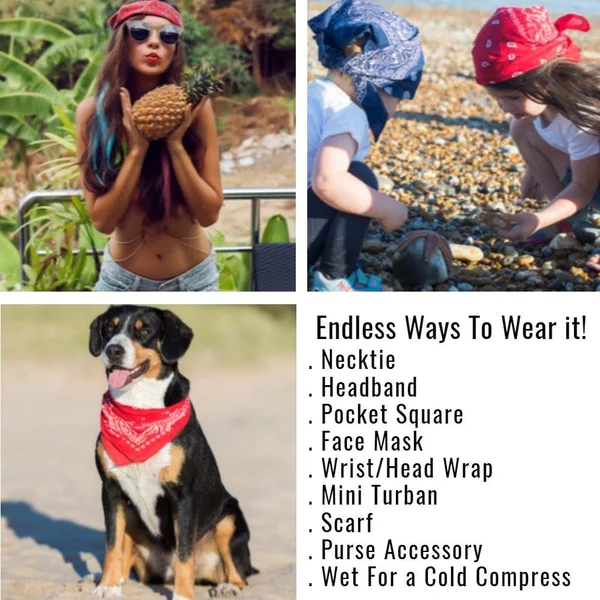 84 Pack Paisley 100% Cotton Double Sided Bandanas - Wholesale Lot
