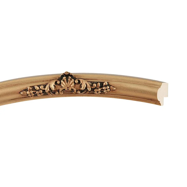 Contessa Framed Round Mirror - Gold Spray