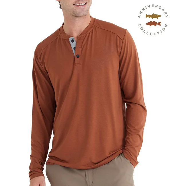 Free Fly Men's Bamboo Flex Henley