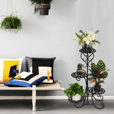 Hottinger Round Multi-Tiered Plant Stand Lark Manor