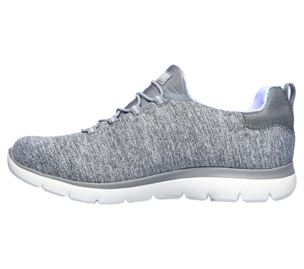 Skechers Women's Summits - Rainbow Swirl Sneakers - Gray/Lavender, 7.5