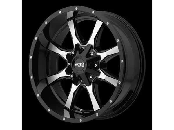 Moto Metal MO970 Machined Black 18x9 8x180 18mm (MO97089088318)