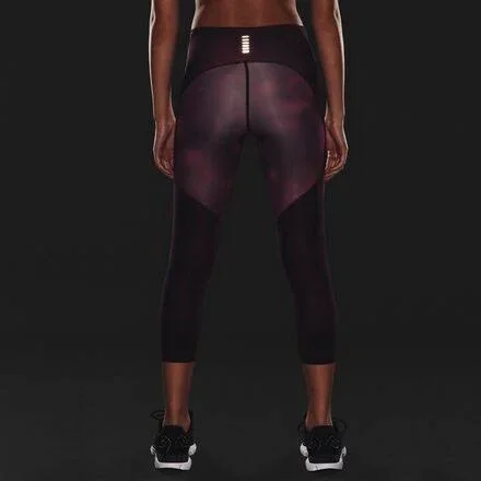 Under Armour Women's Fly Fast Printed Crop Purple Xs