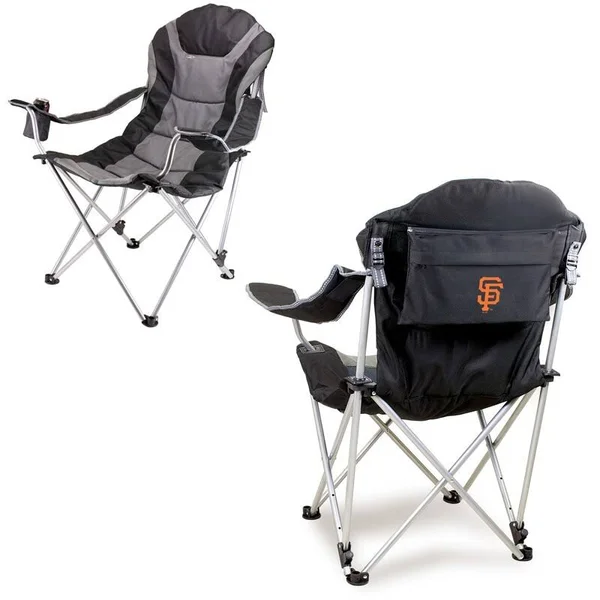 Picnic Time San Francisco Giants Reclining Camp Chair, Black