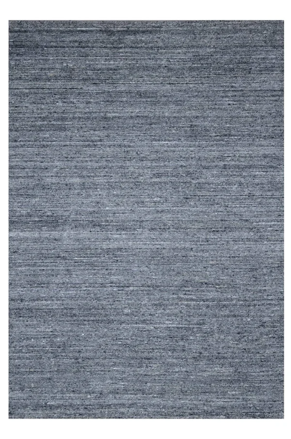 EORC Handmade Wool Dark Grey Contemporary Transitional Rome Rug - 5' x 7'