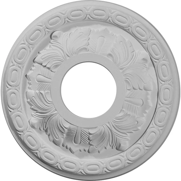 11 3/8x22OD x 3 5/8x22ID x 1 1/8x22P Leaf Ceiling Medallion - Night Shade