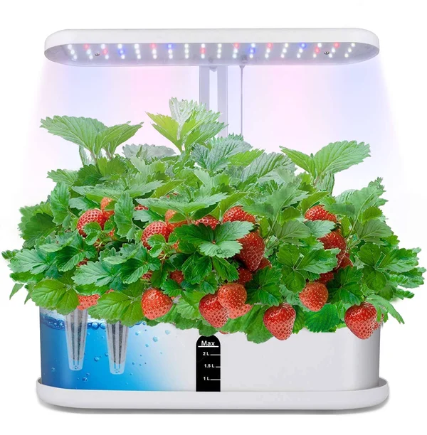 Hydroponics Growing System - Automatic Timer Indoor Herb Germination Kits with LED Grow Light, Height Adjustable Smart Garden Sta