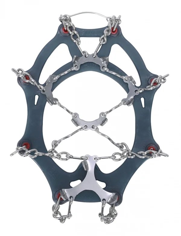 Snowline Spikes Chainsen Pro Blue-RED - Mens/Womens Ice Claws, Size - Color Navy - Red