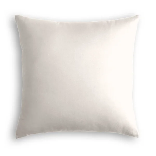 White Velvet Throw Pillow Cover - 24 x 24 - Pink