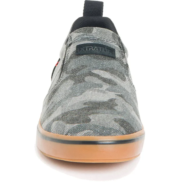Xtratuf Men's Canvas Sharkbyte Deck Shoe - Black Camo, 7