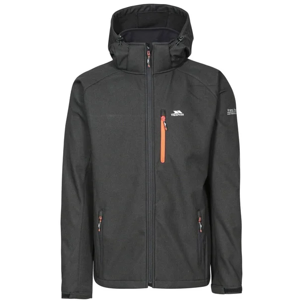 (XS, Black) Trespass Mens Desmond TP75 Softshell Jacket
