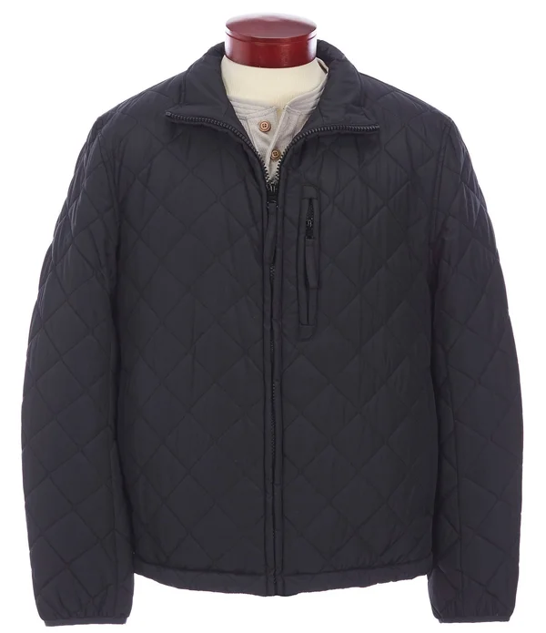 Marc New York Men's Fillmore Quilted Sherpa Fleece-Lined Jacket - Black