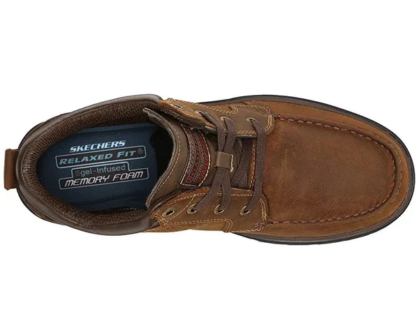 Skechers Men's Relaxed Fit Segment Melego - Size: 8.5, Dark Brown