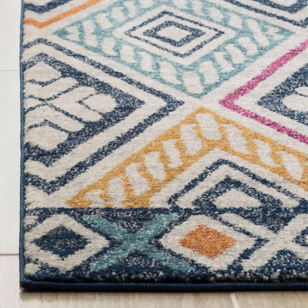 Safavieh Evoke EVK286N Navy/Ivory 8& x 10& Area Rug