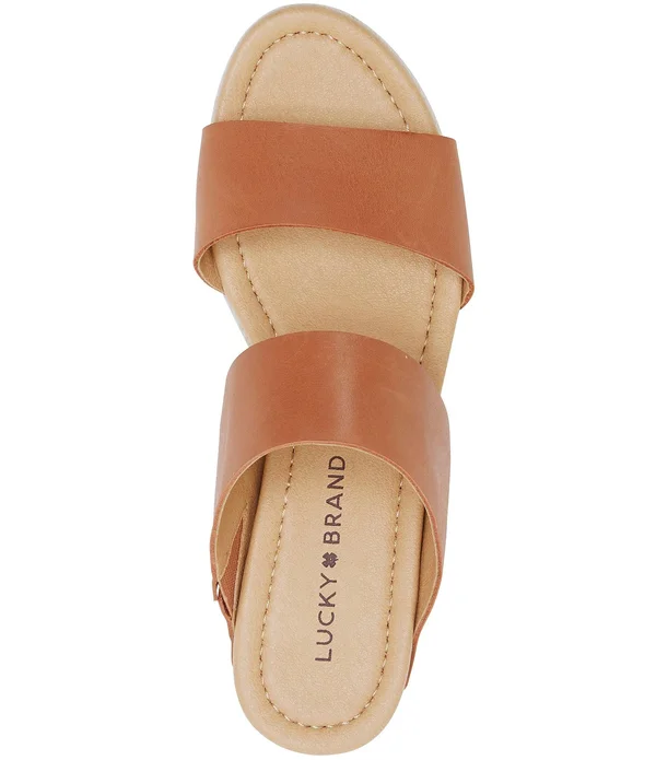 Women's Lucky Brand Wyntor Wedge Slide - Size: 7.5, White