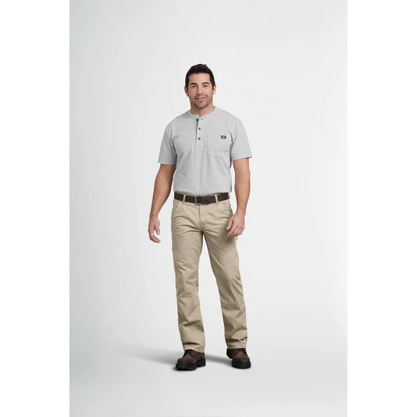 Dickies Men's Flex Regular Fit Straight Leg Tough Max Ripstop Carpenter Pants - Rinsed Desert Sand