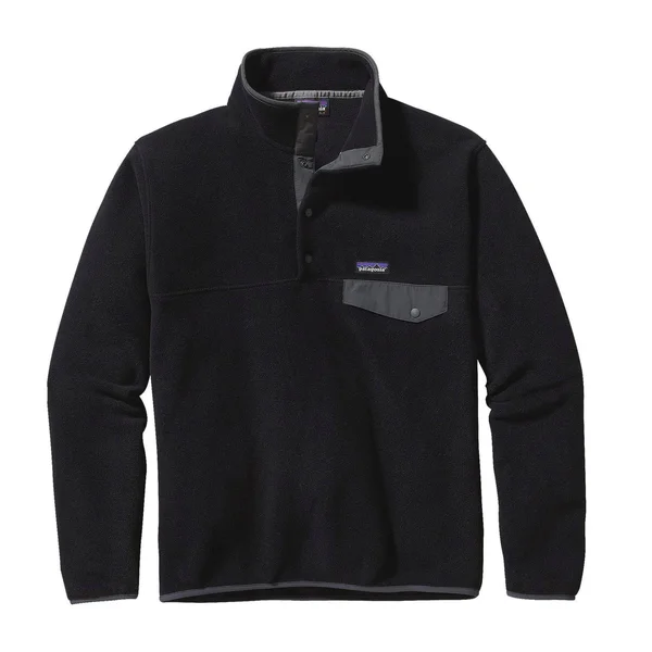 Patagonia Men's Lightweight Synchilla Snap-T Fleece Pullover - Black