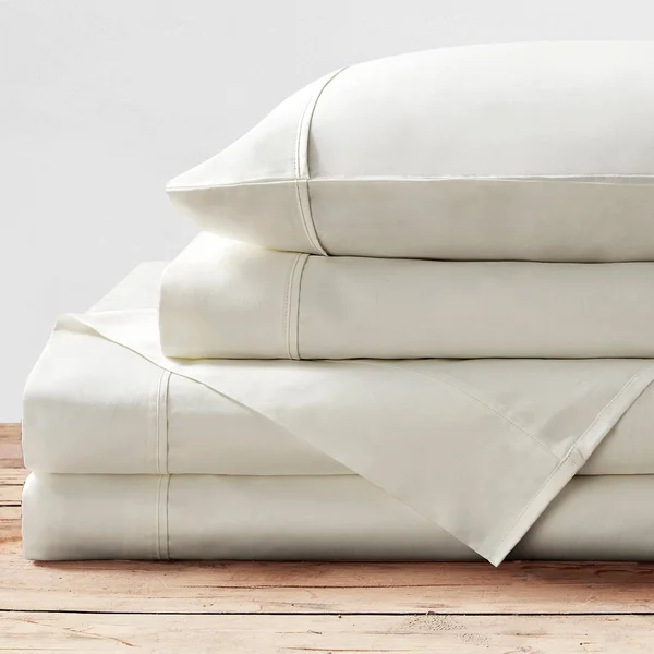 Brielle Home Viscose from Bamboo Sheet Set, Queen - Charcoal
