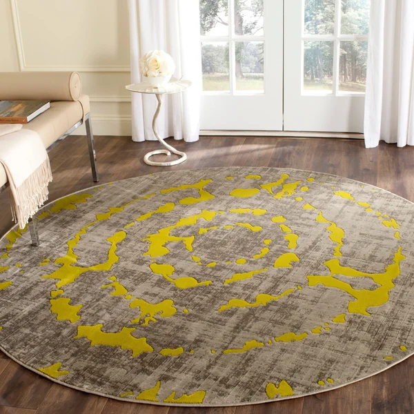 Safavieh Porcello PRL7735F 5&2x22 x 7&6x22 Light Grey - Orange Area Rug