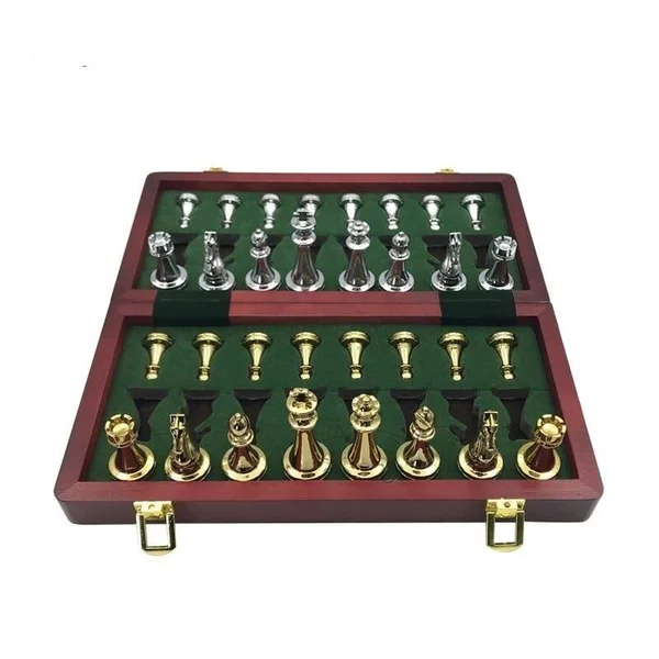 TribalSensation Metal Glossy Golden and Silver Chess Pieces