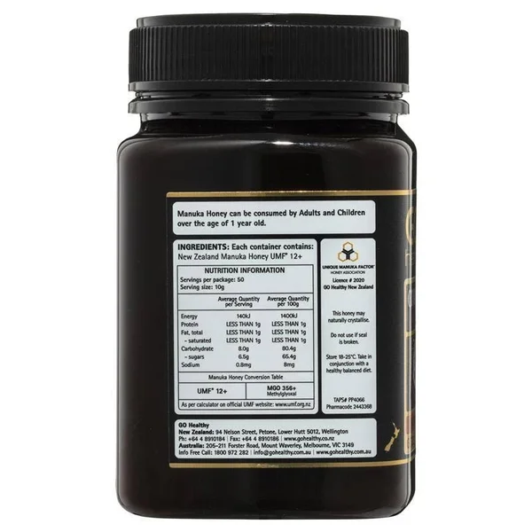 Go Healthy Go Manuka Honey UMF 12+ 500g