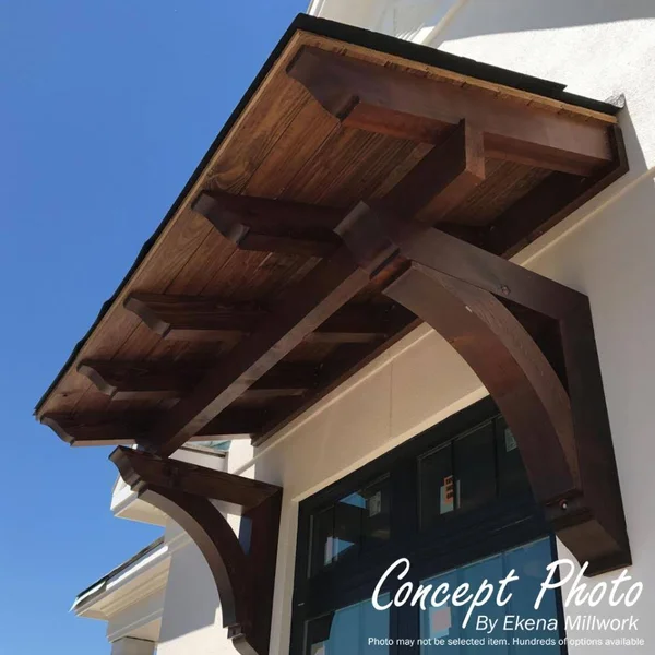 Ekena Millwork BKT06X34X34THR01SWR 5 1/2x22W x 34x22D x 34x22H Thorton Traditional Smooth BRACKET - Western Red Cedar
