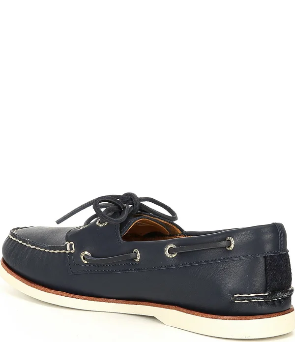 Sperry Men's Gold Authentic Original 2-Eye Glove Leather Boat Shoes - 7m